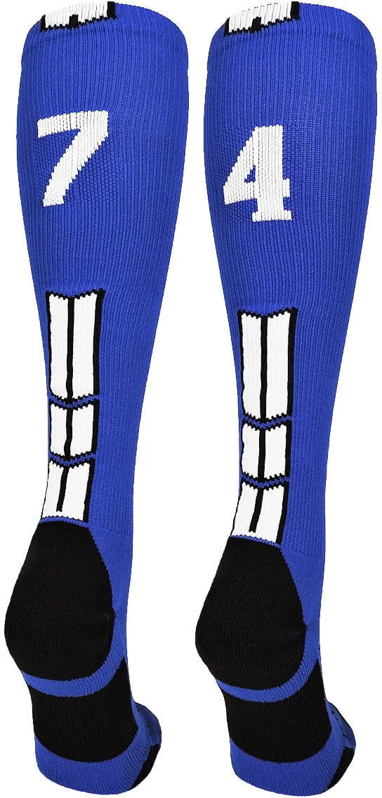 Player Id Jersey Number Socks Over the Calf Length Royal White