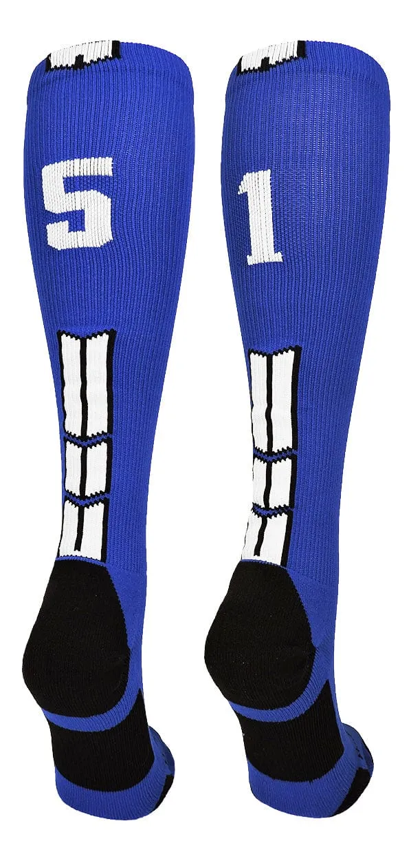 Player Id Jersey Number Socks Over the Calf Length Royal White