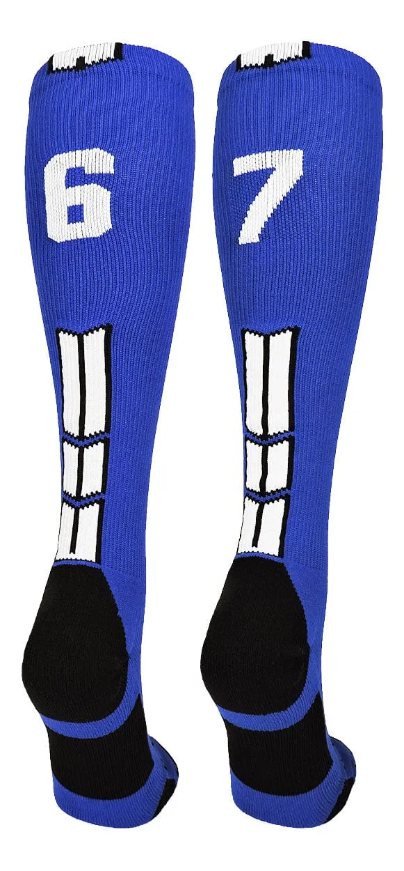 Player Id Jersey Number Socks Over the Calf Length Royal White