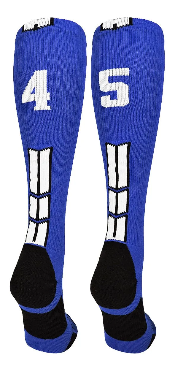 Player Id Jersey Number Socks Over the Calf Length Royal White