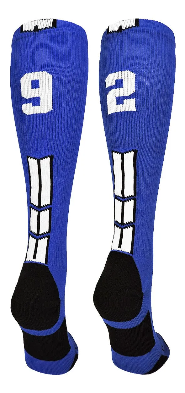 Player Id Jersey Number Socks Over the Calf Length Royal White