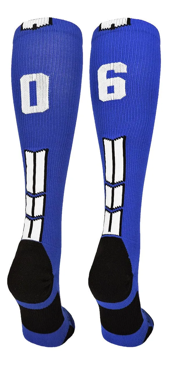 Player Id Jersey Number Socks Over the Calf Length Royal White