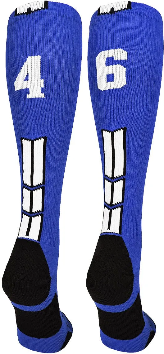 Player Id Jersey Number Socks Over the Calf Length Royal White