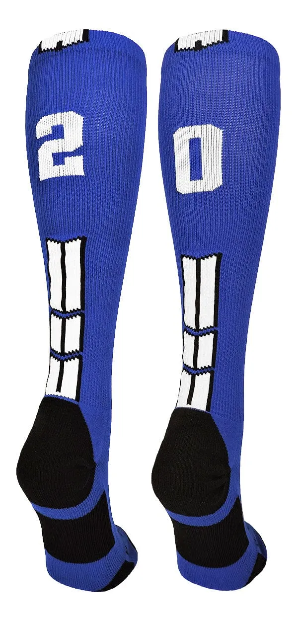 Player Id Jersey Number Socks Over the Calf Length Royal White