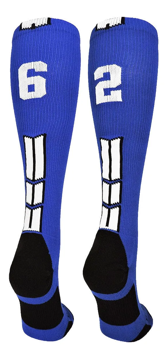 Player Id Jersey Number Socks Over the Calf Length Royal White