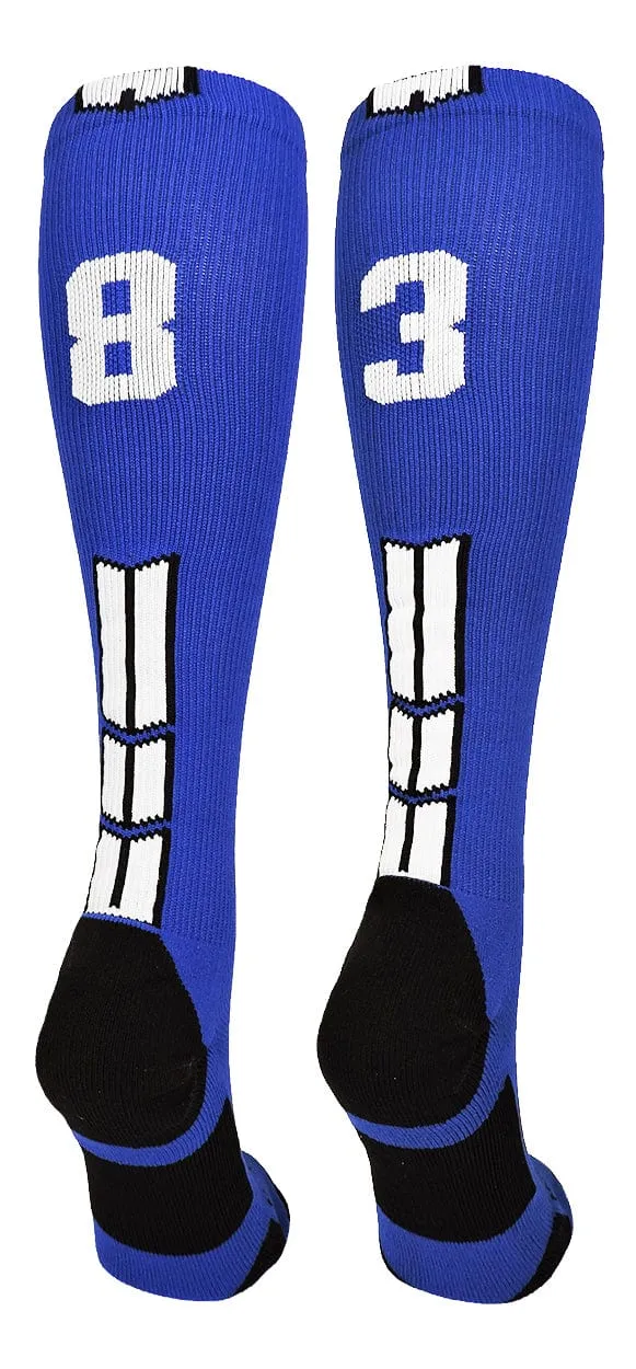 Player Id Jersey Number Socks Over the Calf Length Royal White