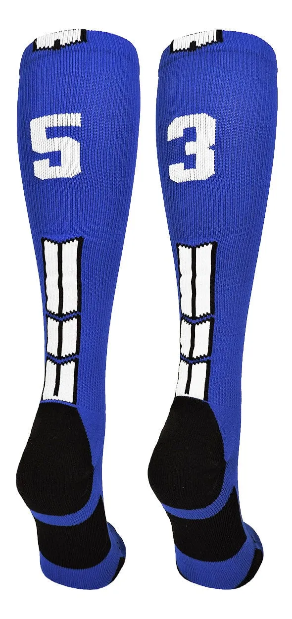 Player Id Jersey Number Socks Over the Calf Length Royal White