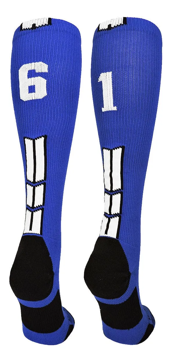 Player Id Jersey Number Socks Over the Calf Length Royal White