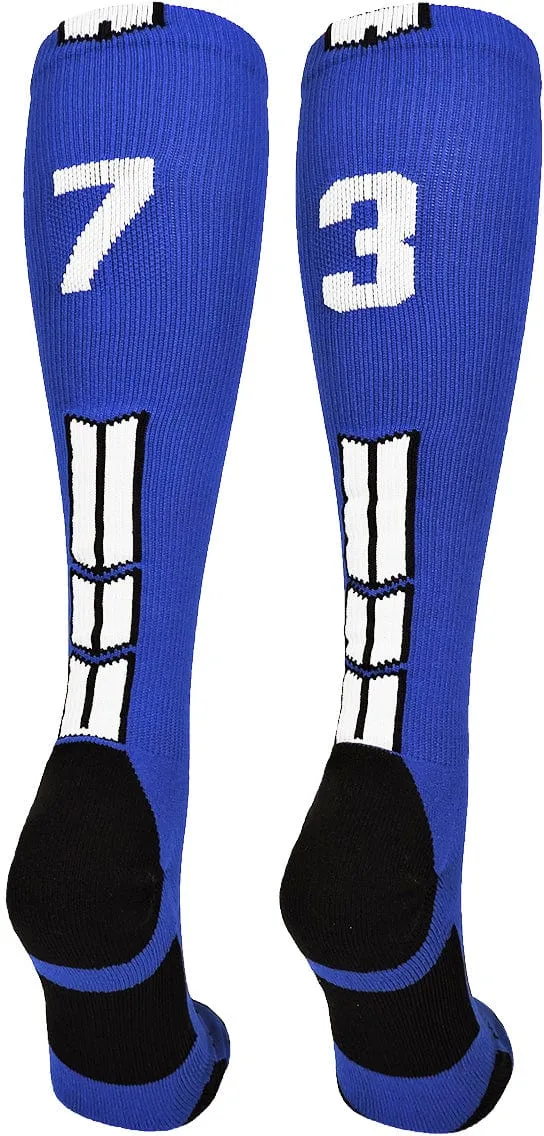 Player Id Jersey Number Socks Over the Calf Length Royal White