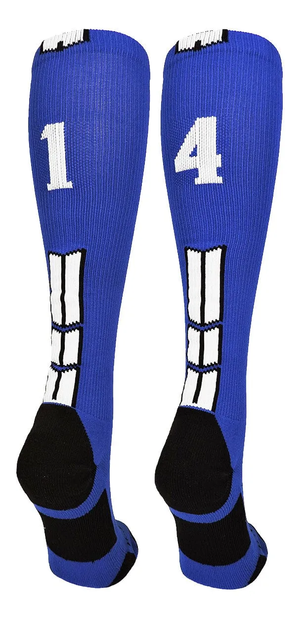 Player Id Jersey Number Socks Over the Calf Length Royal White