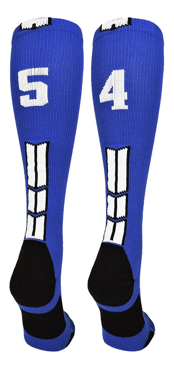 Player Id Jersey Number Socks Over the Calf Length Royal White