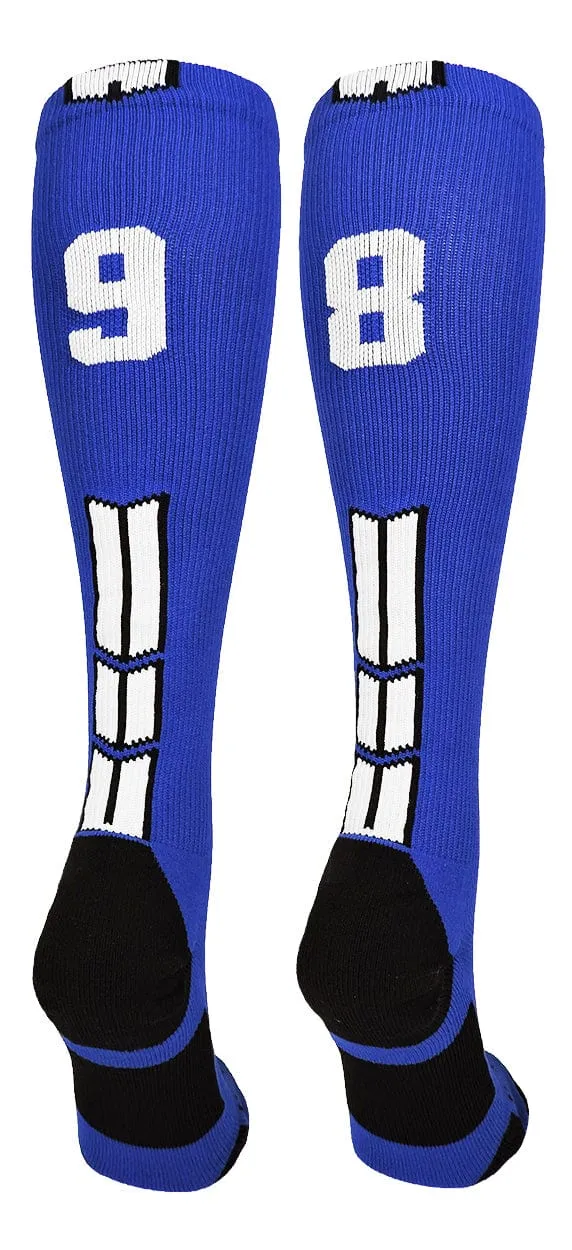 Player Id Jersey Number Socks Over the Calf Length Royal White