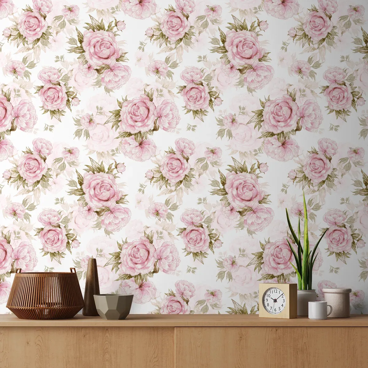 Premium Rose Design Pattern Wallpaper for Walls