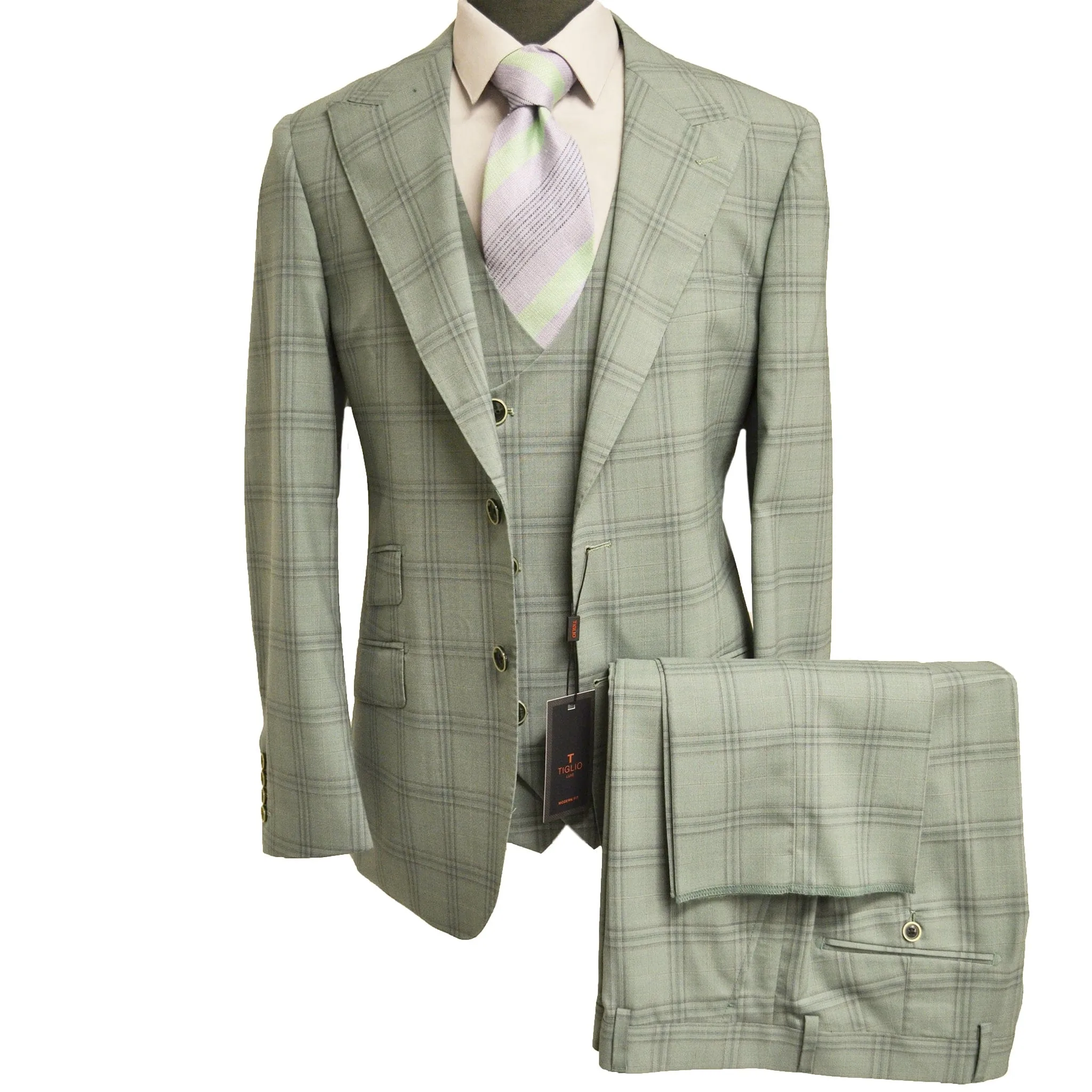 PROSECCO VESTED SUIT BY TIGLIO/Prosecco 3pcs