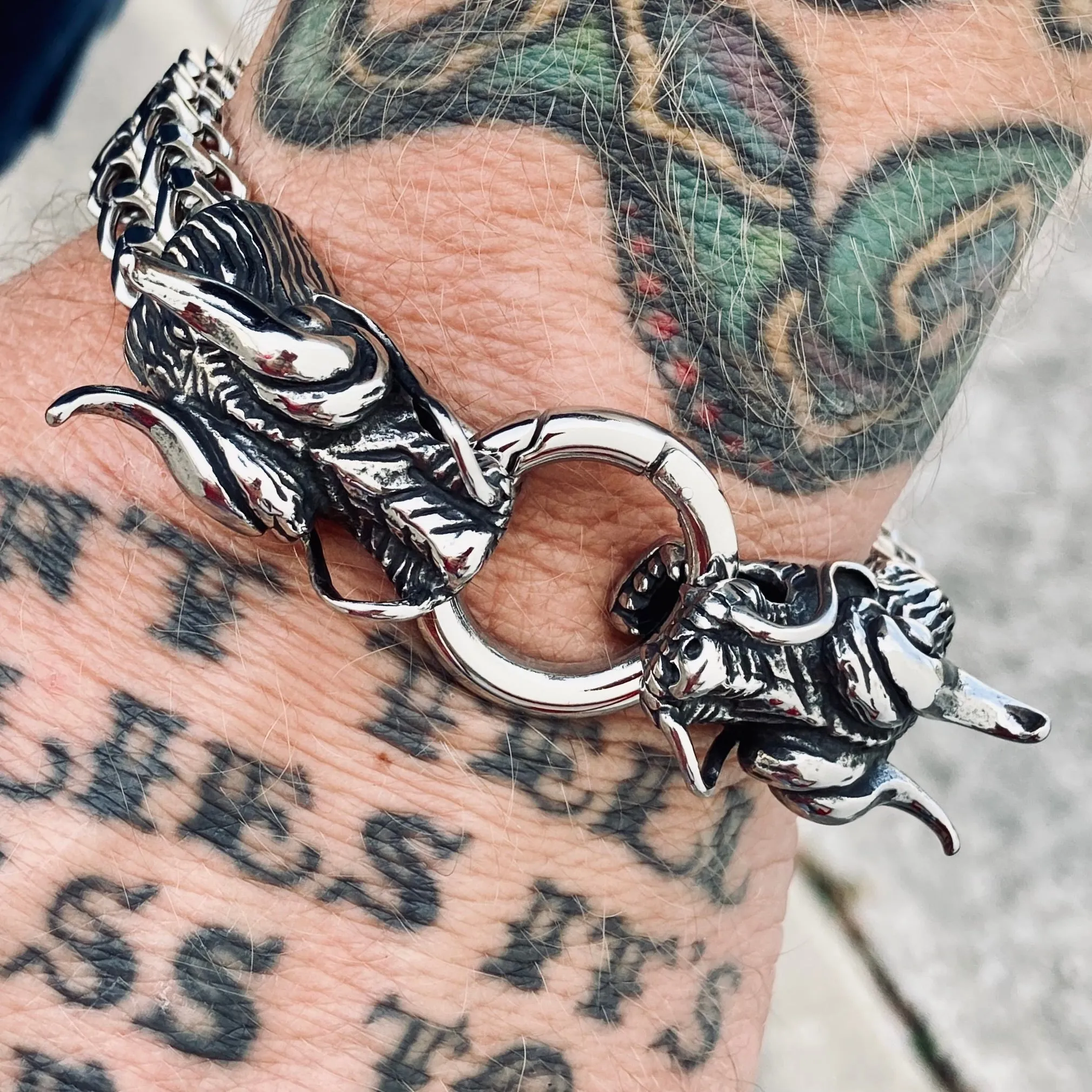 "Viking King" - Dragon Bracelet - "The 2 Headed Great Smaug" - B100 CLEARANCE