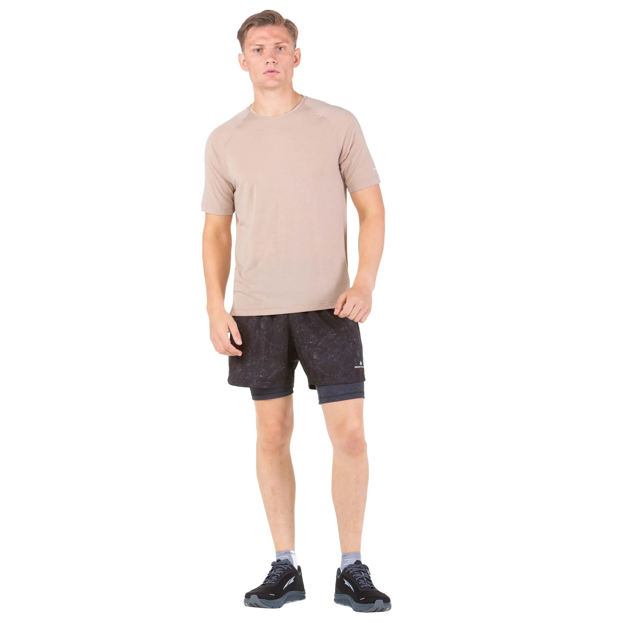 Ronhill | Men's Life Tencel S/S Tee - latte Marl