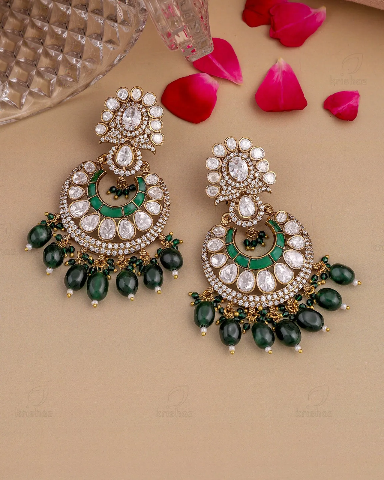 Shakuntala 22k Gold Plated Danglers