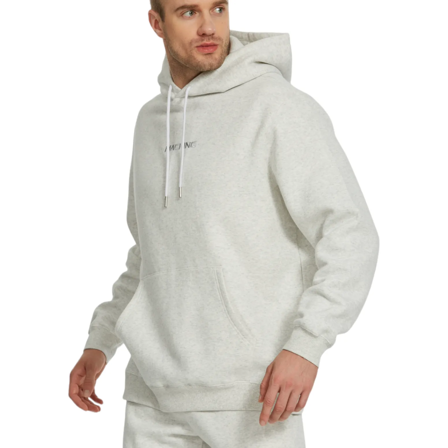 Sheepshead Bay Heavy Hoodie - Lt Heather Grey