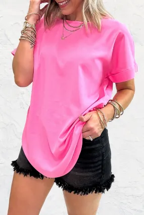 Simply Perfect Top - Bright Fuchsia