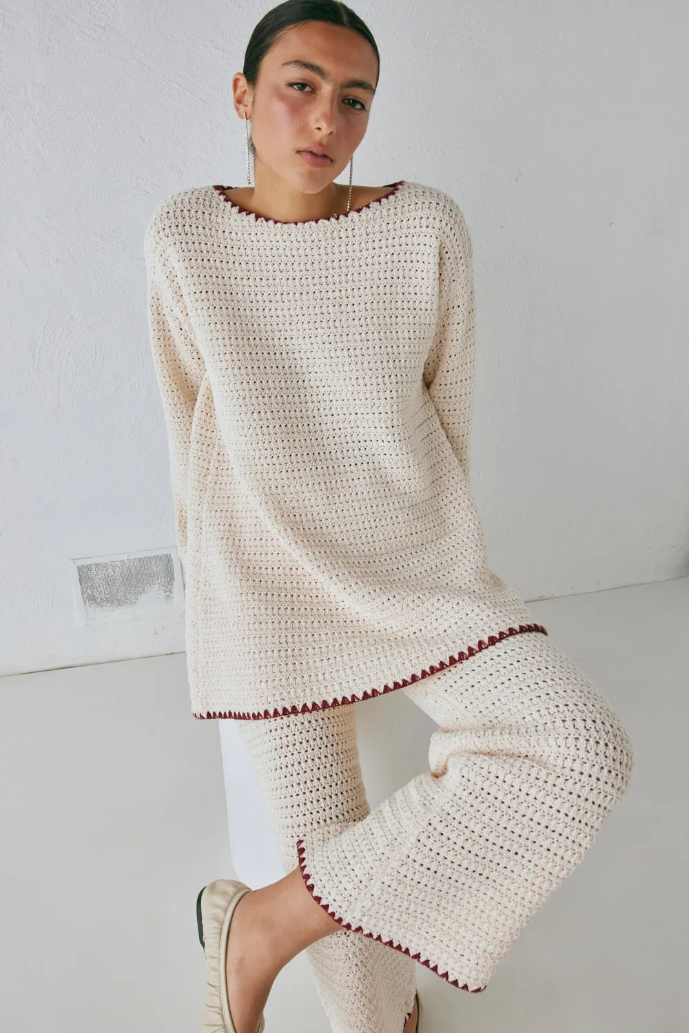 Stella Knit Tunic Cream