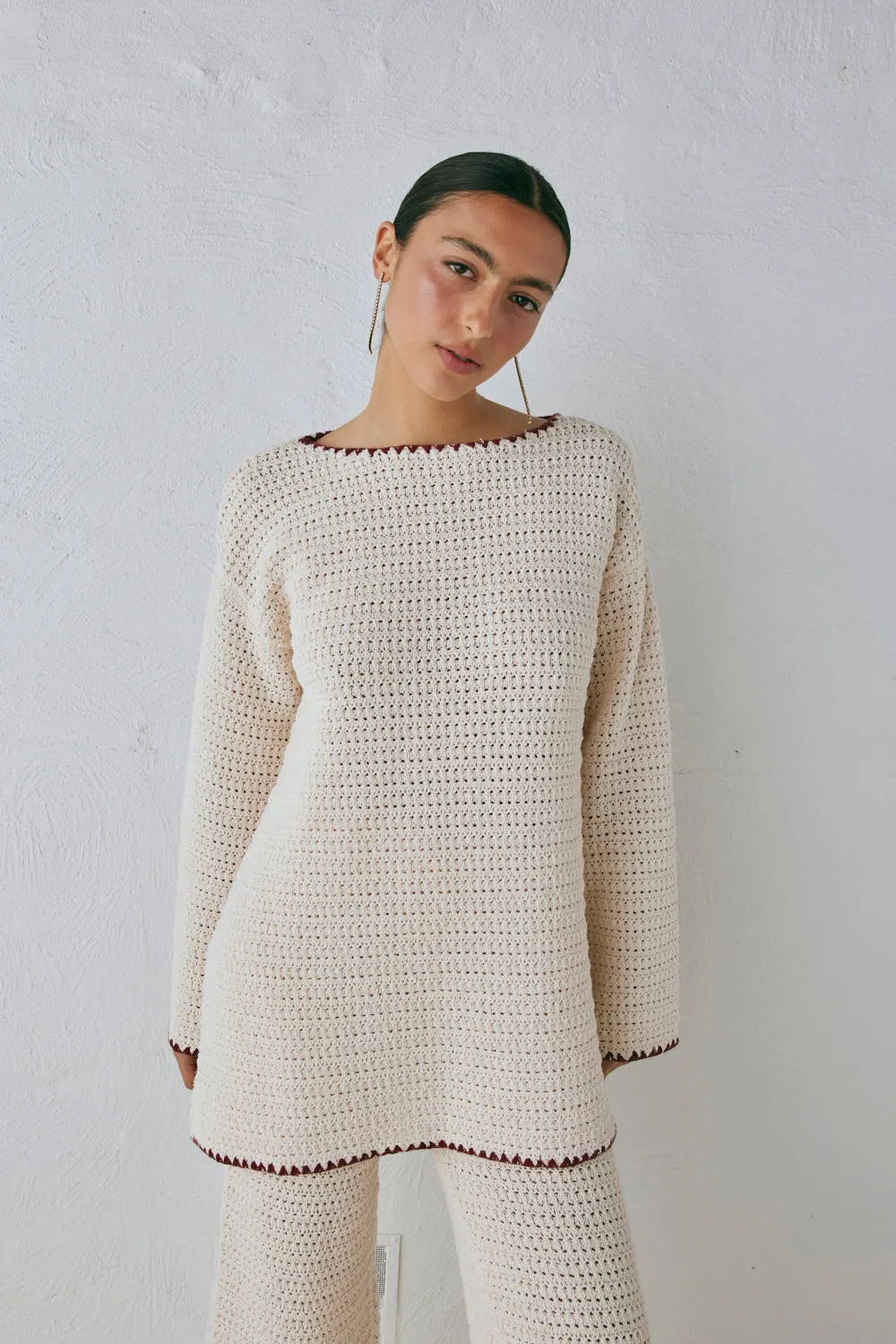 Stella Knit Tunic Cream