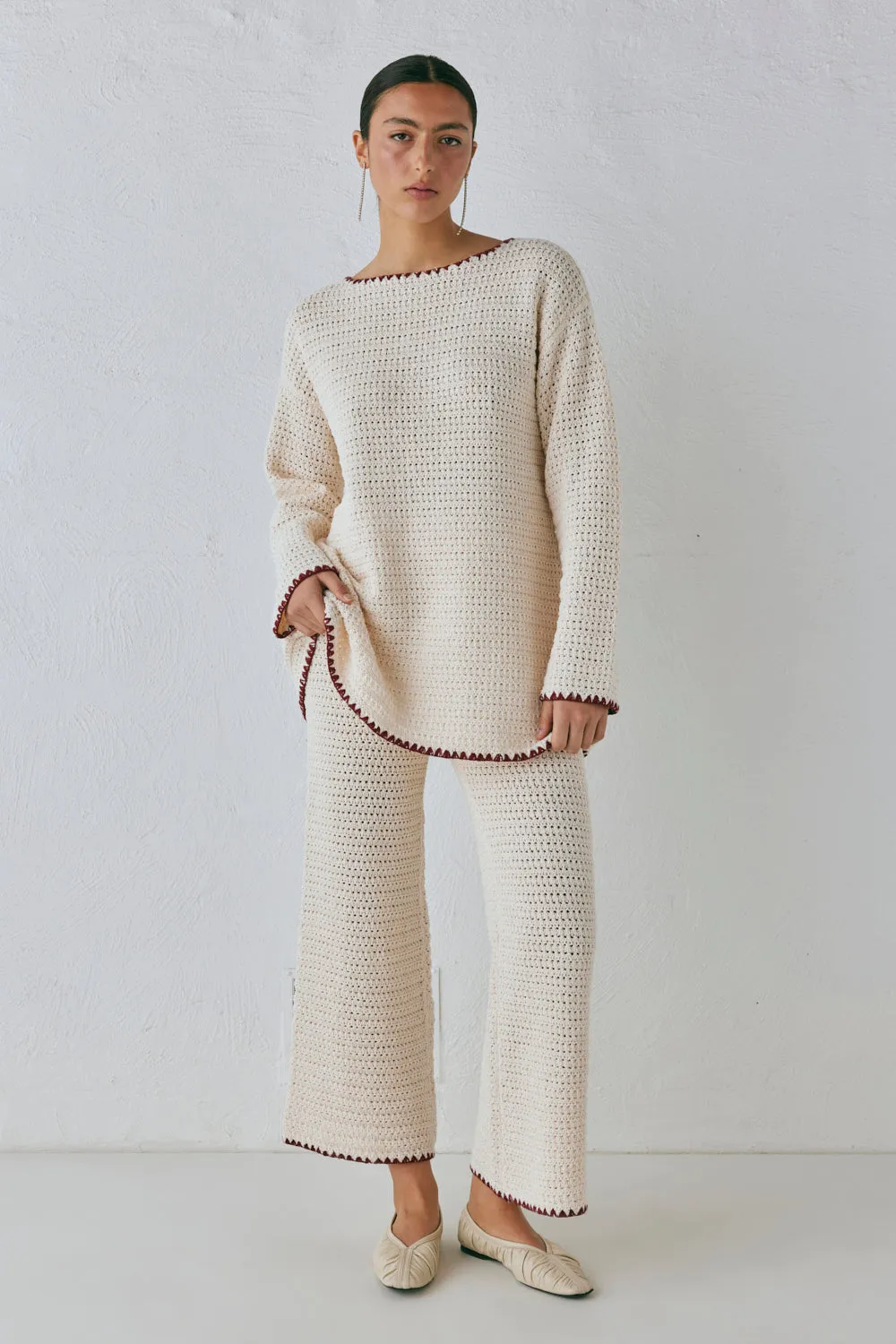 Stella Knit Tunic Cream