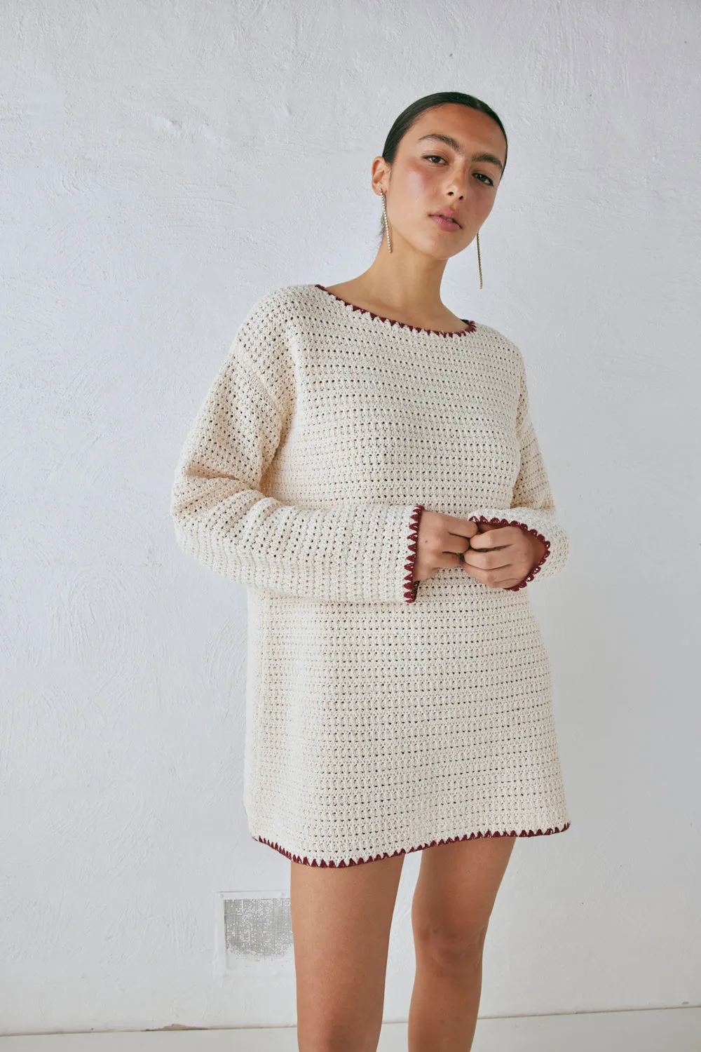 Stella Knit Tunic Cream