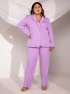 Stretch Pant Suit - Lavender