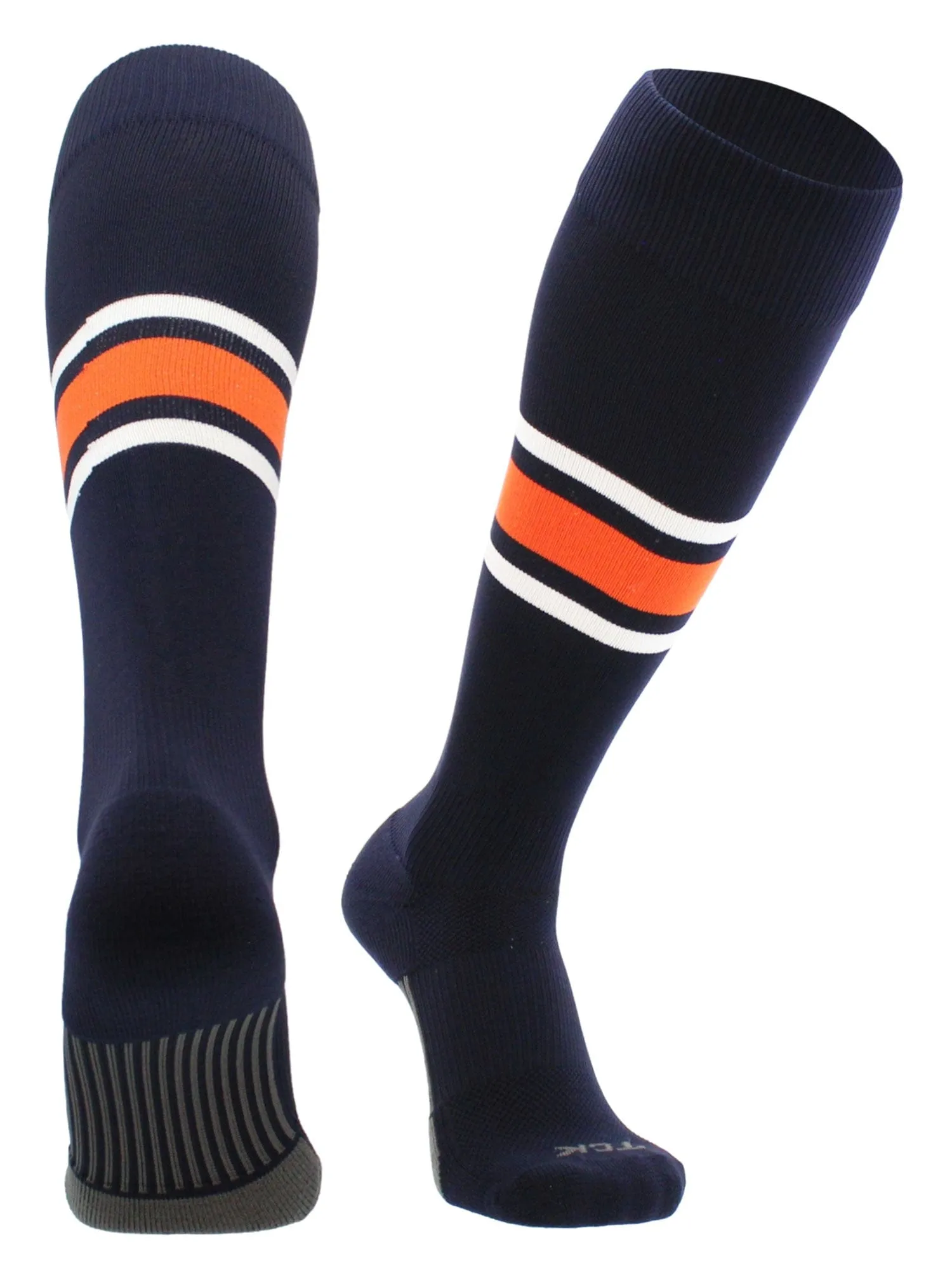 Striped Baseball Socks Over the Calf Dugout Pattern E