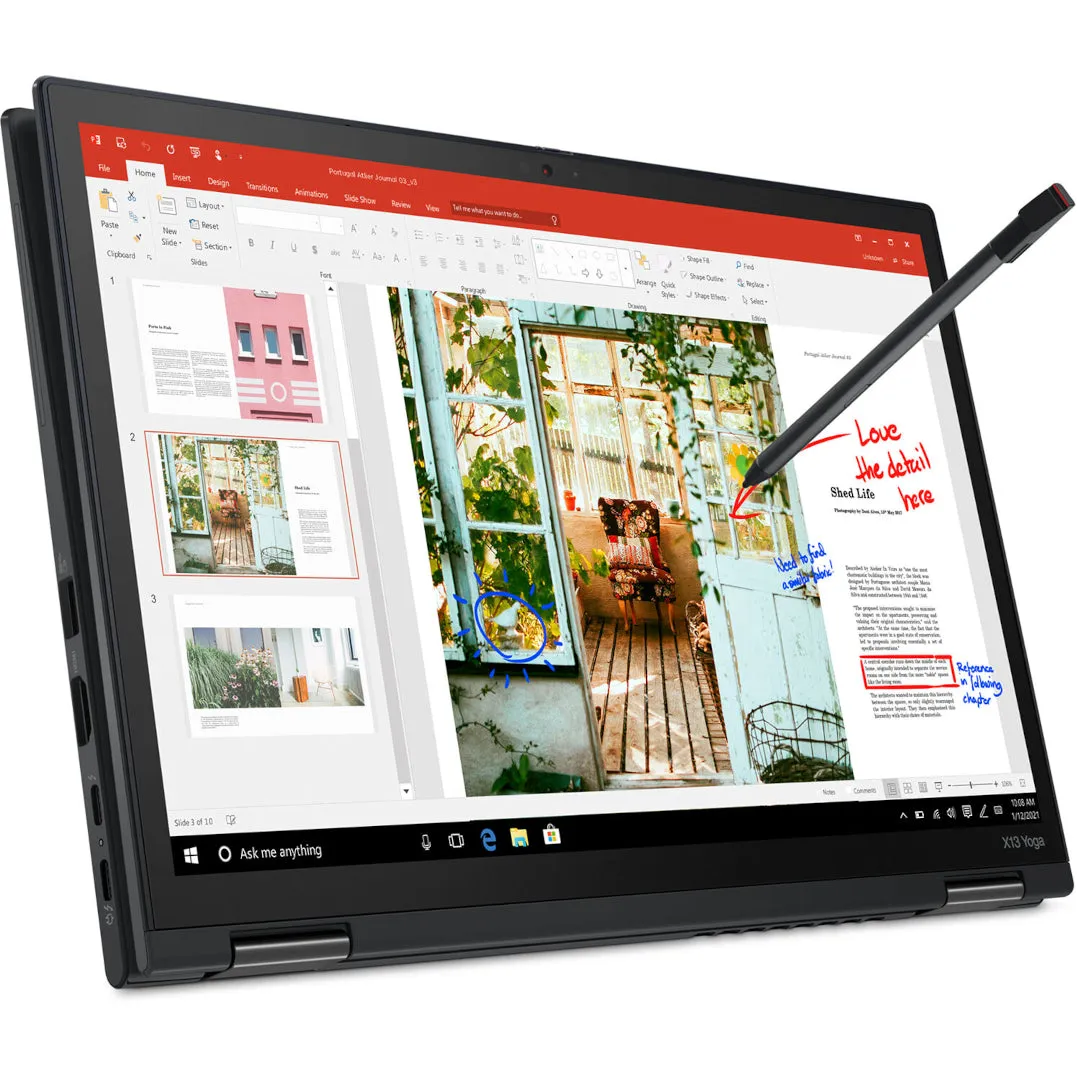 ThinkPad Yoga X13 Gen 2, Black, 2-in-1 Convertible Laptop, Intel Core i5-1145G7, 13.3" WUXGA Touch, 16GB, 512GB SSD, Windows 11 Pro.