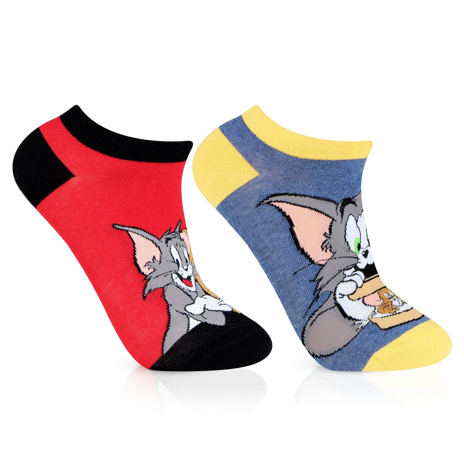 Tom & Jerry Unisex Secret - Length Character Socks - Pack Of 2