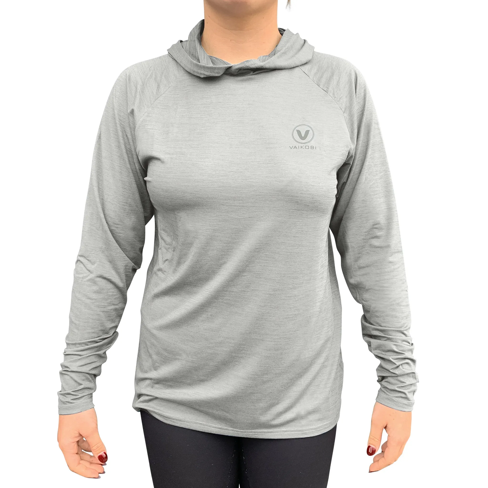 UV Performance L/S Hooded Tech Top - Silver