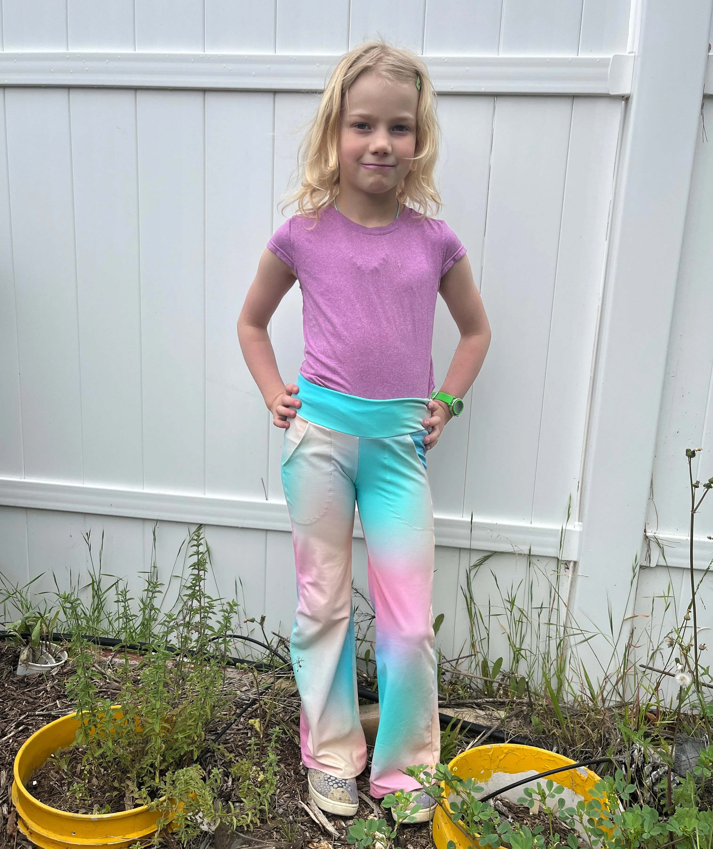 Youth Flare Leggings PDF Sewing Pattern 2-16