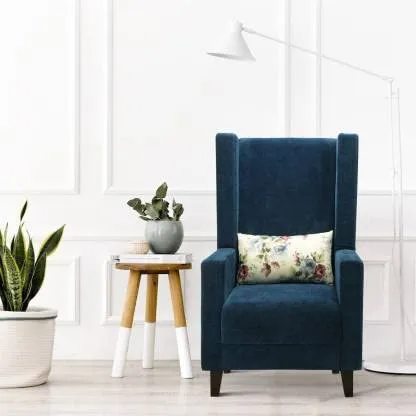 Zolo Wing Chair in Blue Color